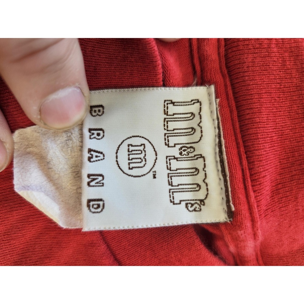 Vintage M&M's Shirt Mens Extra Large Red Color Block Logo‎ Candy Graphic 90s USA - Picture 5 of 6